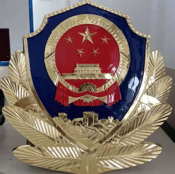 警徽生产细节打磨光滑无瑕疵